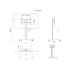 Multibrackets gurulós padló állvány 180 HD Single, 55-80", ezüst