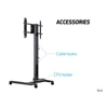 Multibrackets gurulós padló állvány 180 HD Single, 55-80", fekete