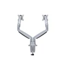 Multibrackets karos asztali rögzítő Gas Spring Dual, dönthető, forgatható 15-27", ezüst
