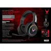 OMEGA sztereó gaming fejhallgató, VARR VH-6060, zajszűrés, LED,  fekete