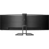 PHILIPS Ívelt VA monitor 48,8" 499P9H, 5120x1440, 32:9, 450cd/m2, 5ms, 70Hz, RJ45/DP/2xHDMI/USB/USB-C, hangszóró, webkam