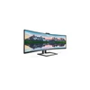 PHILIPS Ívelt VA monitor 48,8" 499P9H, 5120x1440, 32:9, 450cd/m2, 5ms, 70Hz, RJ45/DP/2xHDMI/USB/USB-C, hangszóró, webkam