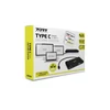 Port Connect - Dokkoló állomás,TYPE C TRAVEL 1 X 4K  ++1VGA, 1HDMI, 1 miniDP, 3xUSB-A, 1x USB-C, RJ45, SD/MMC&Micro SD