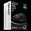 QPAD DX-120 Vezetékes gamer egér, 12000 DPI, USB, fekete