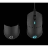QPAD DX-700 Vezetékes gamer egér, 16000 DPI, USB, fekete
