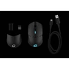 QPAD DX-900 Vezeték nélküli gamer egér, 16000 DPI, fekete