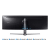 SAMSUNG Ívelt Gamer 144Hz VA monitor 48,9" CHG9, 3840x1080, 32:9, 600cd/m2, 3000:1, 1ms, DP/mini-DP/2xHDMI/USB