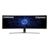 SAMSUNG Ívelt Gamer 144Hz VA monitor 48,9" CHG9, 3840x1080, 32:9, 600cd/m2, 3000:1, 1ms, DP/mini-DP/2xHDMI/USB