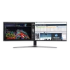 SAMSUNG Ívelt Gamer 144Hz VA monitor 48,9" CHG9, 3840x1080, 32:9, 600cd/m2, 3000:1, 1ms, DP/mini-DP/2xHDMI/USB