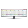 SAMSUNG Ívelt Gamer 144Hz VA monitor 48,9" CHG9, 3840x1080, 32:9, 600cd/m2, 3000:1, 1ms, DP/mini-DP/2xHDMI/USB