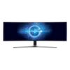 SAMSUNG Ívelt Gamer 144Hz VA monitor 48,9" CHG9, 3840x1080, 32:9, 600cd/m2, 3000:1, 1ms, DP/mini-DP/2xHDMI/USB