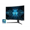 SAMSUNG Ívelt Gamer 240Hz VA monitor 31,5" G75T, 2560x1440, 16:9, 600cd/m2, 1ms, HDR, 2xDP/HDMI/2xUSB, Pivot