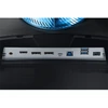SAMSUNG Ívelt Gamer 240Hz VA monitor 31,5" G75T, 2560x1440, 16:9, 600cd/m2, 1ms, HDR, 2xDP/HDMI/2xUSB, Pivot