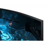 SAMSUNG Ívelt Gamer 240Hz VA monitor 31,5" G75T, 2560x1440, 16:9, 600cd/m2, 1ms, HDR, 2xDP/HDMI/2xUSB, Pivot