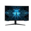 SAMSUNG Ívelt Gamer 240Hz VA monitor 31,5" G75T, 2560x1440, 16:9, 600cd/m2, 1ms, HDR, 2xDP/HDMI/2xUSB, Pivot