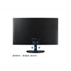 SAMSUNG Ívelt VA monitor 23,5" CF390, 1920x1080, 16:9, 250cd/m2, 4ms, 60Hz, D-Sub/HDMI, FreeSync
