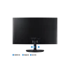 SAMSUNG Ívelt VA monitor 27" CF398, 1920x1080, 16:9, 250cd/m2, 4ms, 3000:1, 60Hz, HDMI/DP, AMD FreeSync