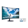 SAMSUNG Ívelt VA monitor 27" T55, 1920x1080, 16:9, 250cd/m2, 4ms, 3000:1, 75Hz, D-Sub/DP/HDMI, hangszóró, AMD FreeSync ™