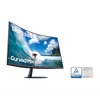 SAMSUNG Ívelt VA monitor 31,5" T55, 1920x1080, 16:9, 250cd/m2, 4ms, 3000:1, 75Hz, D-Sub/DP/HDMI, hangszóró, AMD FreeSync