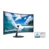 SAMSUNG Ívelt VA monitor 31,5" T55, 1920x1080, 16:9, 250cd/m2, 4ms, 3000:1, 75Hz, D-Sub/DP/HDMI, hangszóró, AMD FreeSync