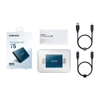 SAMSUNG Hordozható SSD T5 USB 3.1 500GB, Kék