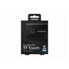 SAMSUNG Hordozható SSD T7 Touch USB 3.2 2TB (Fekete)