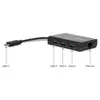 TARGUS USB HUB ACH230EUZ, USB-C Hub To 3 x USB-A Ethernet - Black
