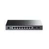 TP-LINK Switch 8x1000Mbps (8xPOE) + 2 SFP, Menedzselhető, TL-SG2210P