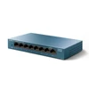 TP-LINK Switch 8x1000Mbps, Fémházas Asztali, LS108G