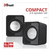 TRUST 2.0-ás hangszórókészlet 19830, Leto Compact 2.0 Speaker Set
