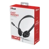TRUST Fejhallgató mikrofonnal 21665, Primo Chat Headset for PC and laptop