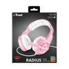 TRUST Gamer fejhallgató mikrofonnal 23203, GXT 310P Radius Gaming Headset - pink