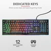 TRUST Gamer félmechanikus LED-es billentyűzet 21839, GXT 860 Thura Semi-mechanical Gaming Keyboard