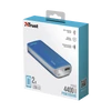 TRUST Hordozható töltő 21225, Primo Powerbank 4400 mAh - blue