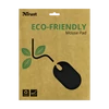 TRUST Környezetbarát egéralátét 21051, Eco-friendly Mouse Pad - black