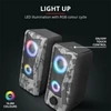 TRUST RGB-megvilágítású 2.0 hangszórókészlet 23379, GXT 606 Javv RGB-Illuminated 2.0 Speaker Set