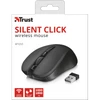 TRUST Vezeték nélküli csendes optikai egér 21869, Mydo Silent Click Wireless Mouse - black