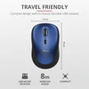 TRUST Vezeték nélküli egér 19663, Yvi Wireless Mouse - blue