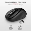TRUST Vezeték nélküli optikai egér 20322, Primo Wireless Mouse - black