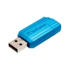 VERBATIM Pendrive, 32GB, USB 2.0, 10/4MB/sec, "PinStripe", karibikék