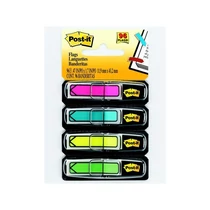 3M POSTIT Jelölőcímke, műanyag, 4x24 lap, 11,9x43,2 mm, nyíl, , vegyes