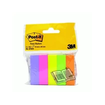 3M POSTIT Jelölőcímke, papír, 5x100 lap, 15x50 mm, , vegyes