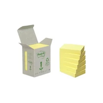 3M POSTIT Öntapadó jegyzettömb, 38x51 mm, 100 lap, környezetbarát, , sárga