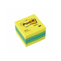 3M POSTIT Öntapadó jegyzettömb, 51x51 mm, 400 lap, , lime