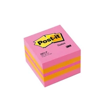 3M POSTIT Öntapadó jegyzettömb, 51x51 mm, 400 lap, , pink