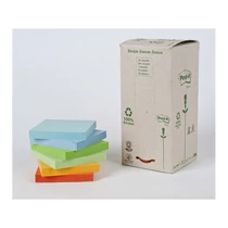 3M POSTIT Öntapadó jegyzettömb, 76x76 mm, 100 lap, környezetbarát, , szivárvány színek