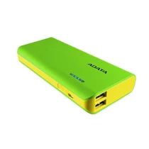 ADATA Power Bank 10000mAh APT100 Zöld-Sárga