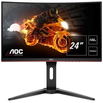AOC ívelt Gaming 144Hz VA monitor 23,6" C24G1, 1920x1080, 16:9, 250cd/m2, 1ms, HDMI/DP/VGA/Audio/USB, FreeSync Premium