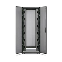 APC AR3350 42U magas, max: 1022 kg 750 mm széles, 1200 mm mély NetShelter SX típusú rackszekrény, fekete oldallal