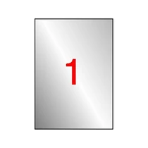 APLI Etikett, 210x297 mm, poliészter, időjárásálló, , ezüst, 20 etikett/csomag